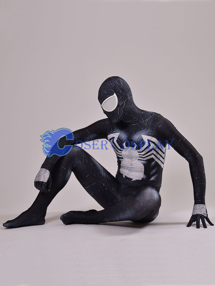 2018 Spiderman Costume Black Zentai Suits